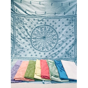 Chikankari bedsheet
