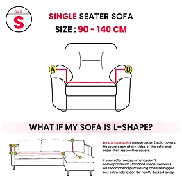 The Krafting Company Sofa Cover D1 Printed