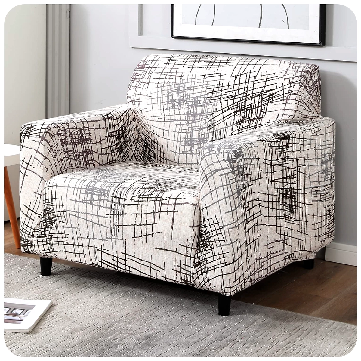 Printed sofa online chair