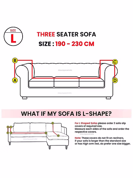 Sofa Cover D3 Printed-3 Seater