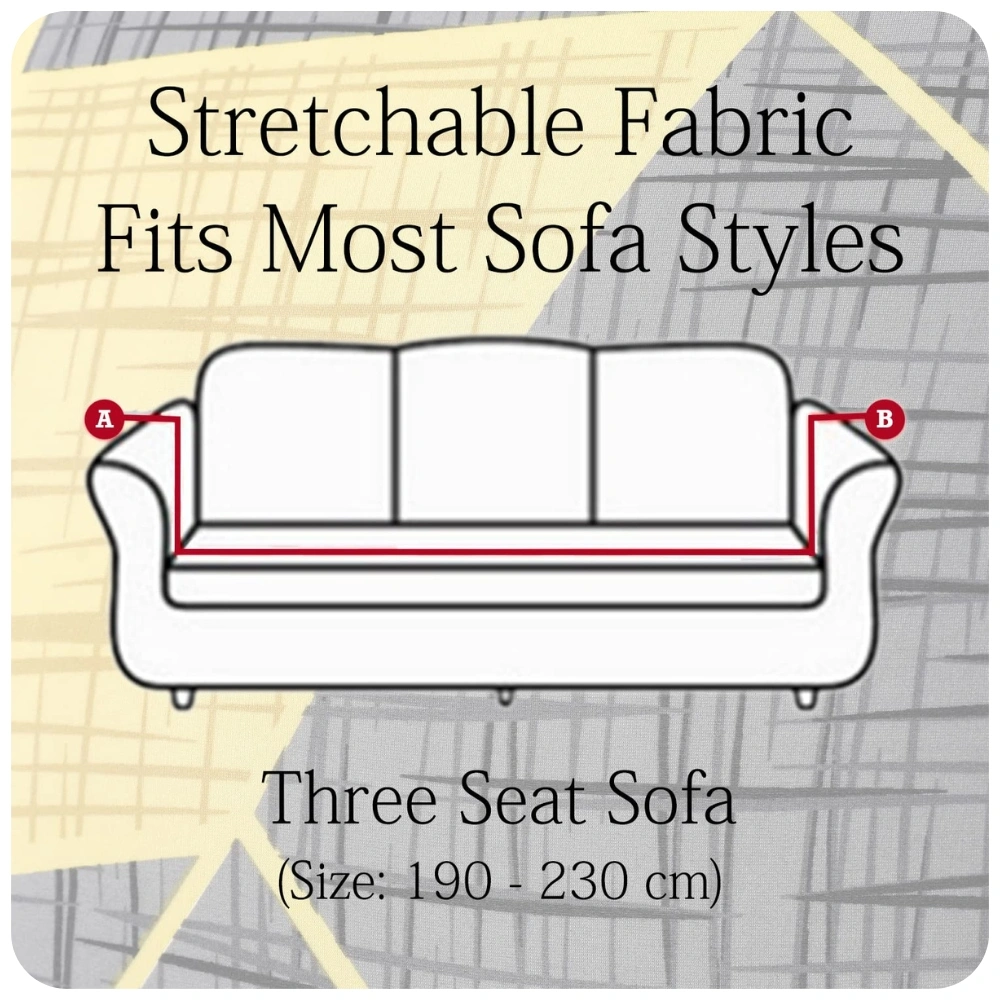 Sofa Cover D1 Printed-3 Seater-1