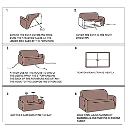 The Krafting Company Sofa Cover D23 Jacquard