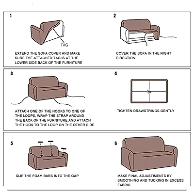 The Krafting Company Sofa Cover D23 Jacquard