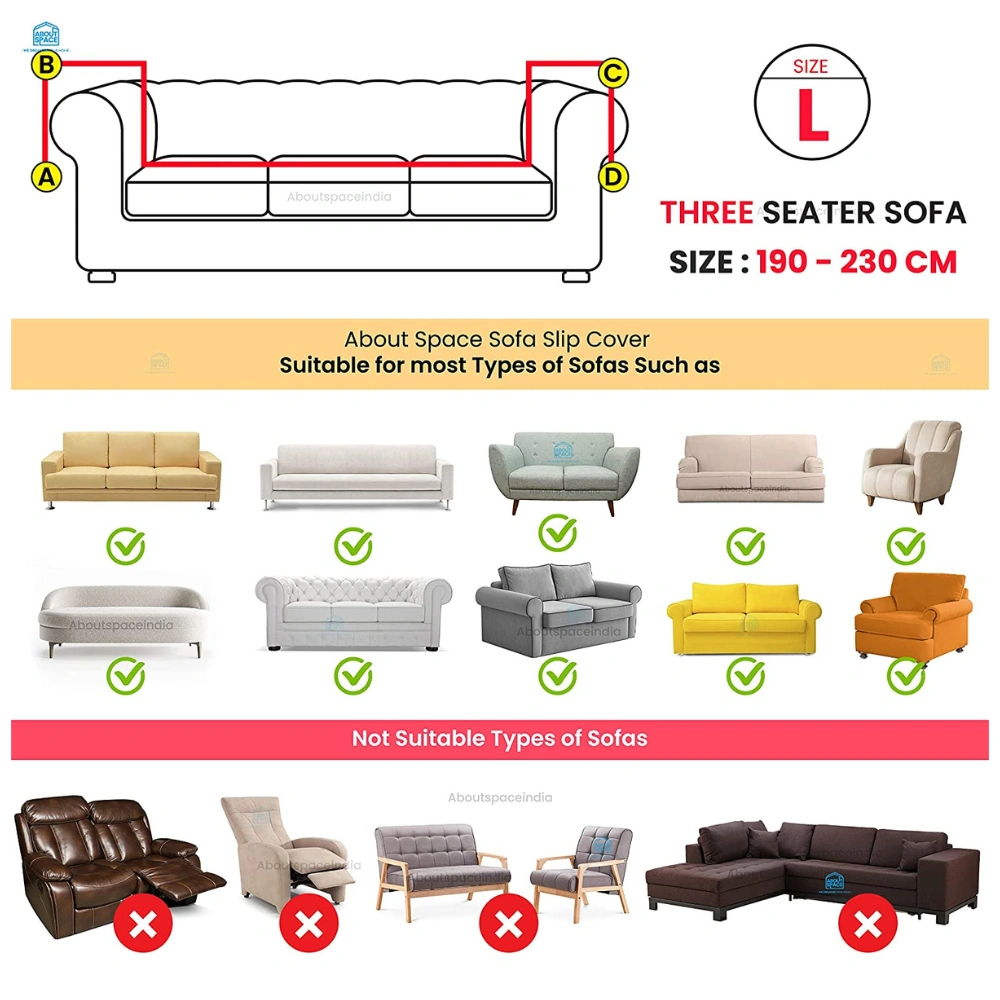 Sofa Cover D33 Emboss-3 Seater-6