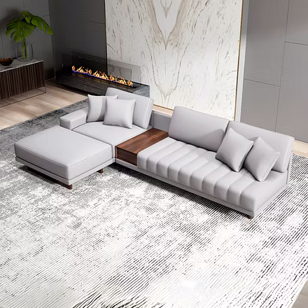 Amaya-Gray Artificial Leather-1