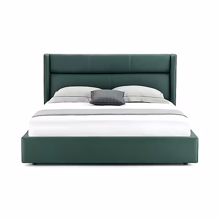 Zenora -  Premium Winged Upholstered Bed – Custom Sizes - King &amp; Queen-bd-up-zeno-k-064
