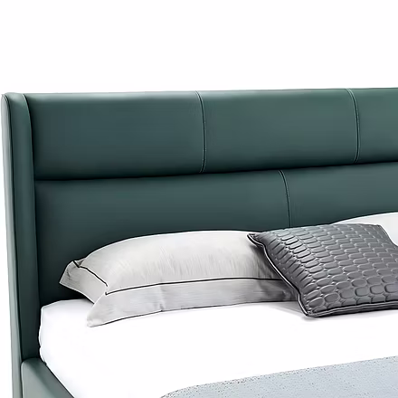 Zenora -  Premium Winged Upholstered Bed – Custom Sizes - King &amp; Queen-King-2