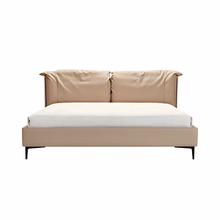 Binate Customisable Upholstered Bed by Woodkraft Studio – King & Queen Size