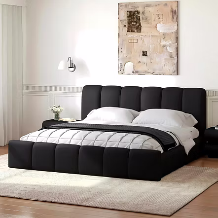 Atlas - Upholstered Bed by Woodkraft Studio - King & Queen Size Options