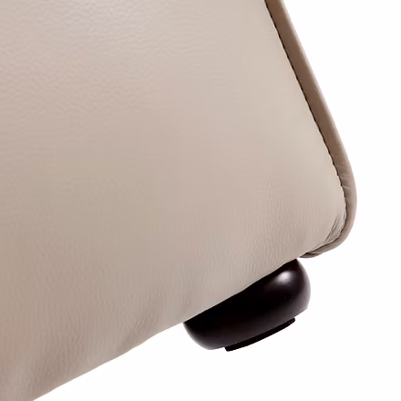beige: “Beige upholstery leg close-up on Opulence sectional”
