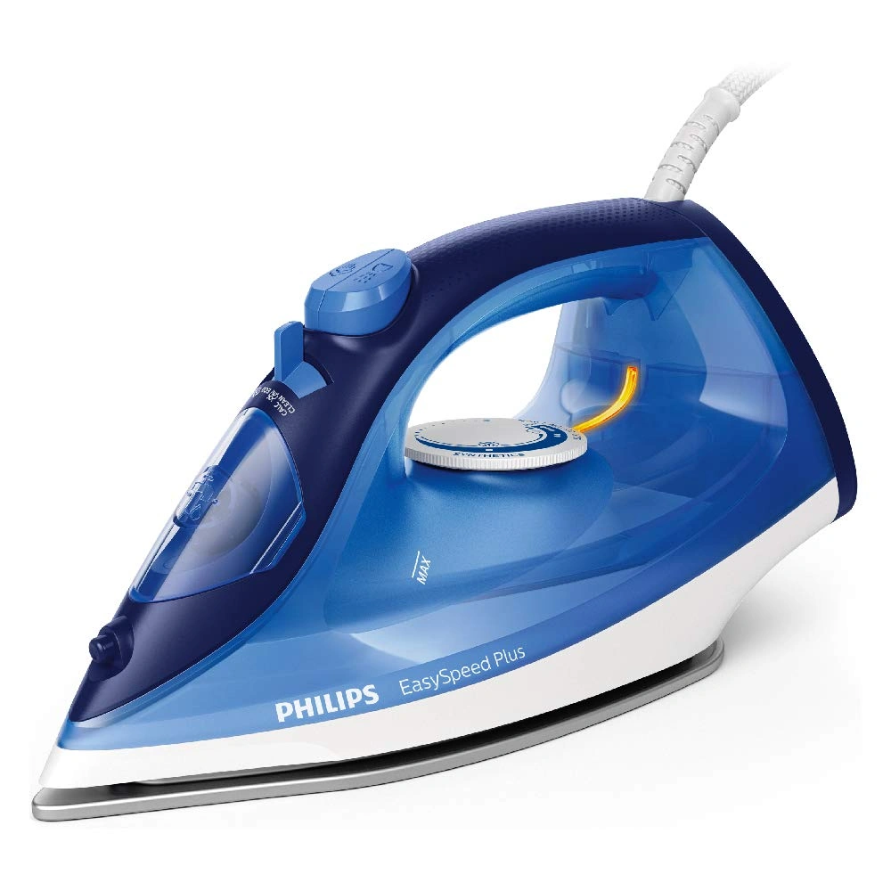 Philips EasySpeed Plus Steam Iron GC2145/20-2200W, Quick Heat Up with up to 30 g/min steam, 110 g steam Boost, Scratch Resistant Ceramic Soleplate, Vertical steam &amp; Drip-Stop-600100