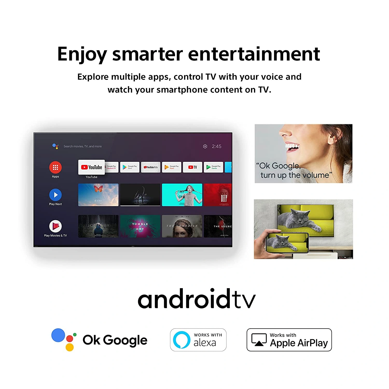 Sony Bravia 108 cm (43 inches) 4K Ultra HD Smart Android LED TV KD-43X74 (Black) (2021 Model) | with Alexa Compatibility-8