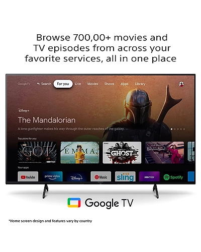 Sony Bravia 126 cm (50 inches) 4K Ultra HD Smart LED Google TV KD-50X80J (Black) (2021 Model) | with Alexa Compatibility-1