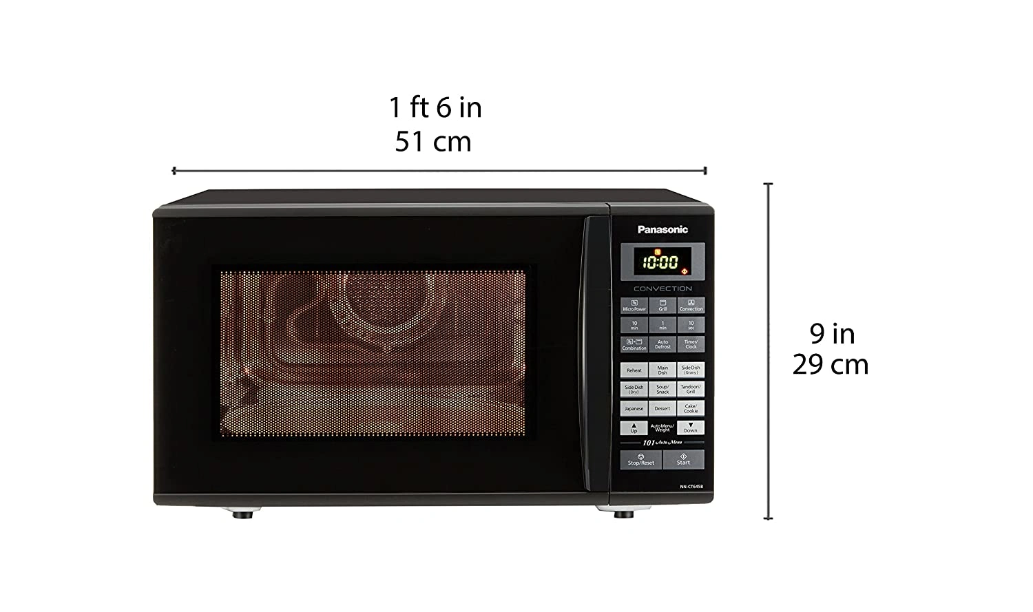 Panasonic 27L Convection Microwave Oven(NN-CT645BFDG,Black, Magic Grill)-7