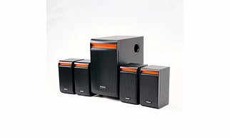 Philips Audio SPA8140B/94 50W 4.1 Channel Multimedia Speaker System, Black