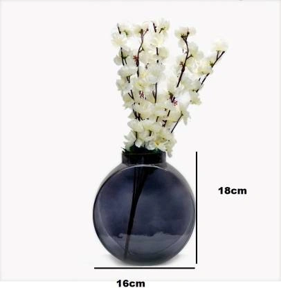 craftfry Glass Vase  (8 cm.,Black)-1