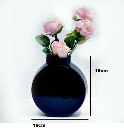 craftfry Glass Vase  (16 inch, Multicolor)-2