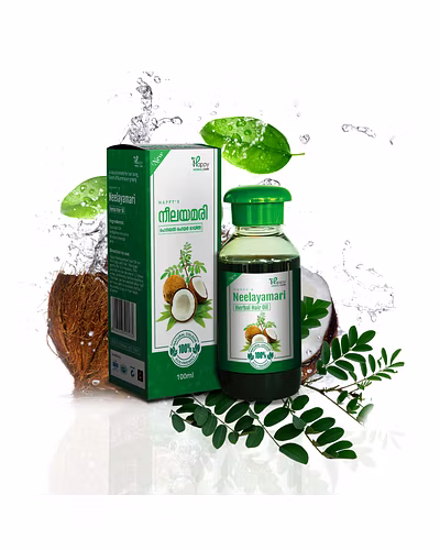 Happy's Neelayamari Herbal Hair oil 100ml - for hair Growth &amp; Controls Hair Fall-10586968