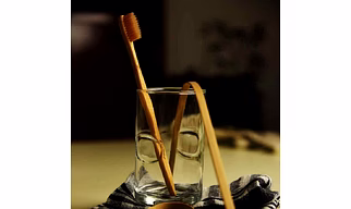 Bamboo Tooth brush & Tongue Cleaner Set