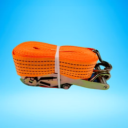 ratchet tie down strap with double j hooks