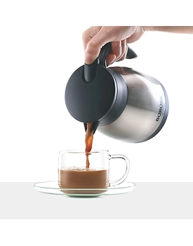 Borosil 500ML - Stainless Steel - Vacuum Insulated Teapot Flask, Silver