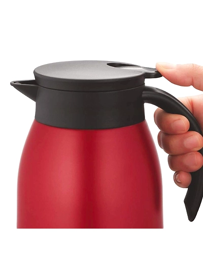Borosil 500ML - Stainless Steel - Vacuum Insulated Teapot Flask, Red-4