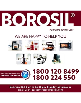 Borosil 1.0 L - Stainless Steel - Vacuum Insulated Teapot Flask, Black