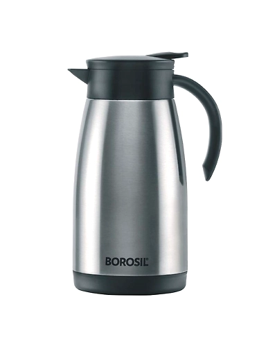 Borosil 1.0 L - Stainless Steel - Vacuum Insulated Teapot Flask, Silver-STBSLKUA109-1