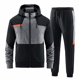 men cotton fleece tracksuits