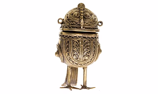 Dokra Handcrafted Decorative Owl Container