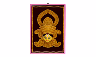 Handcrafted Decorative Dhan Craft DURGA FACE SMALL