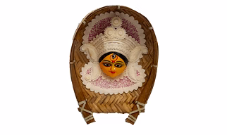 Handcrafted Decorative Shola Craft KULO DURGA SMALL
