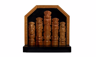 Handcrafted Decorative Wooden DURGA FAMILY
