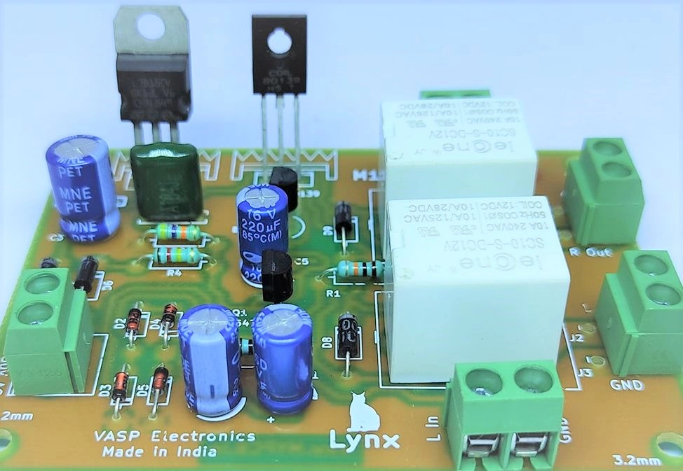 Speaker Protection Board Dual Channel using 12v Relay - Assembled Board-1