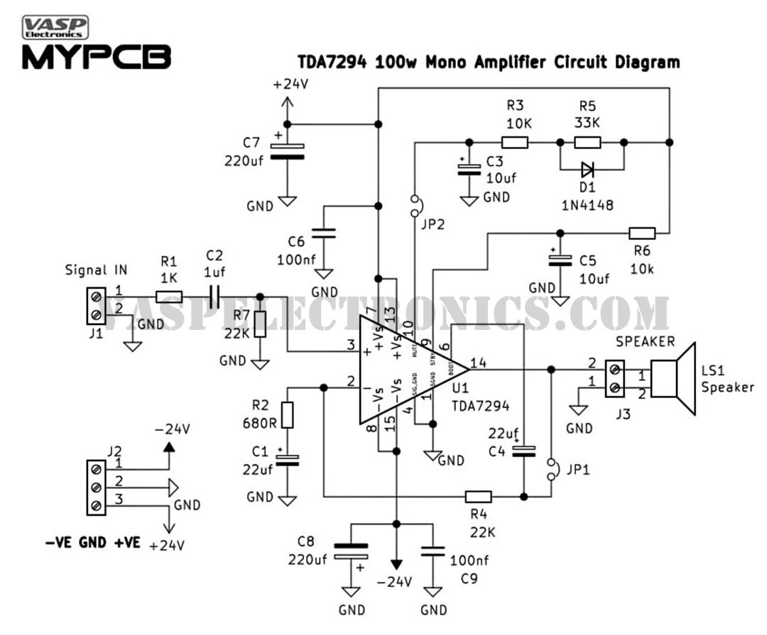 TDA7294 100 Watt Audio Amplifier Board - High Power in Compact Size - PCB only-2