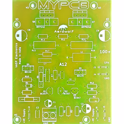 100 Watt Hifi Audio Amplifier board using IRFP240 IRFP9240 Power