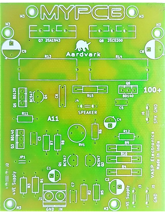 100 Watt 2SC5200 2SA1943 Easy to Make Power Amplifier Board - Must for