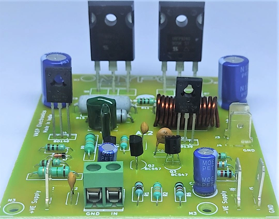 100 Watts Mosfet Amplifier Board - Best for Subwoofers using  IRFP240 IRFP9240 - Assembled Board-1