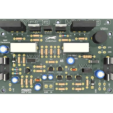 150 Watt QC Amplifier Board using 2SC5200 transistors-CHEETAASM