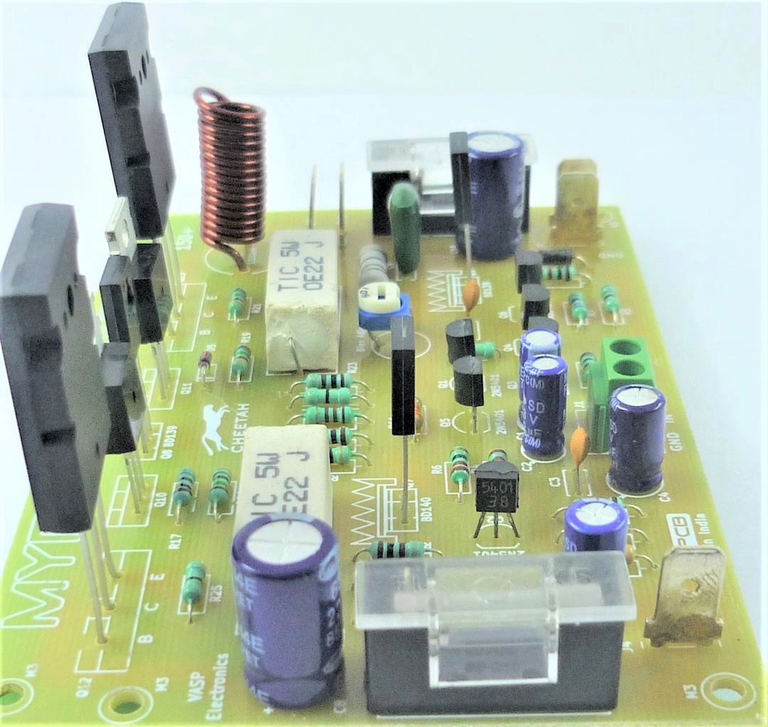 150 Watt Hifi Audio Amplifier using 2SC5200 NPN Power Transistors - Assembled Board-4