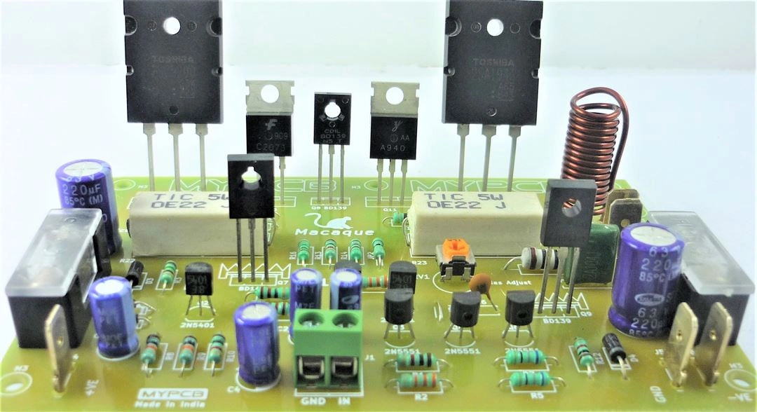 200 Watt Hifi Mono Amplifier Board using 2SC5200 2SA1943 Power transistors - Assembled Board-1