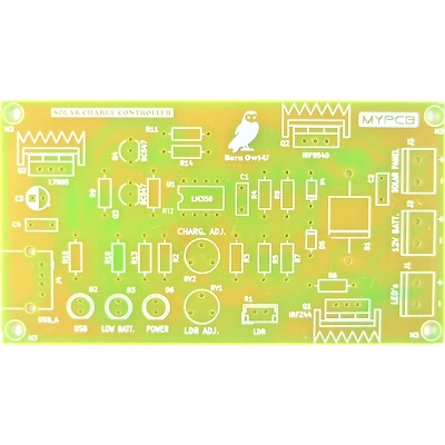 12 Volt 10 Ampere Solar Charge Controller / Charger with Dusk to Dawn function for Street Lights - PCB only