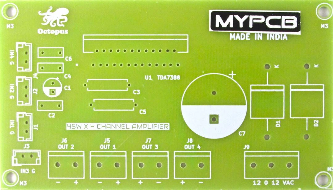 TDA7388 TDA7389 45w x 4 Channel Audio Amplifier High power in compact size  - PCB Only-TDA7388_PCB