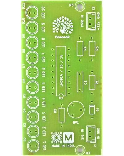 LM3914 LM3915 LM3916 10 LED VU Meter Sound Level indicator PCB