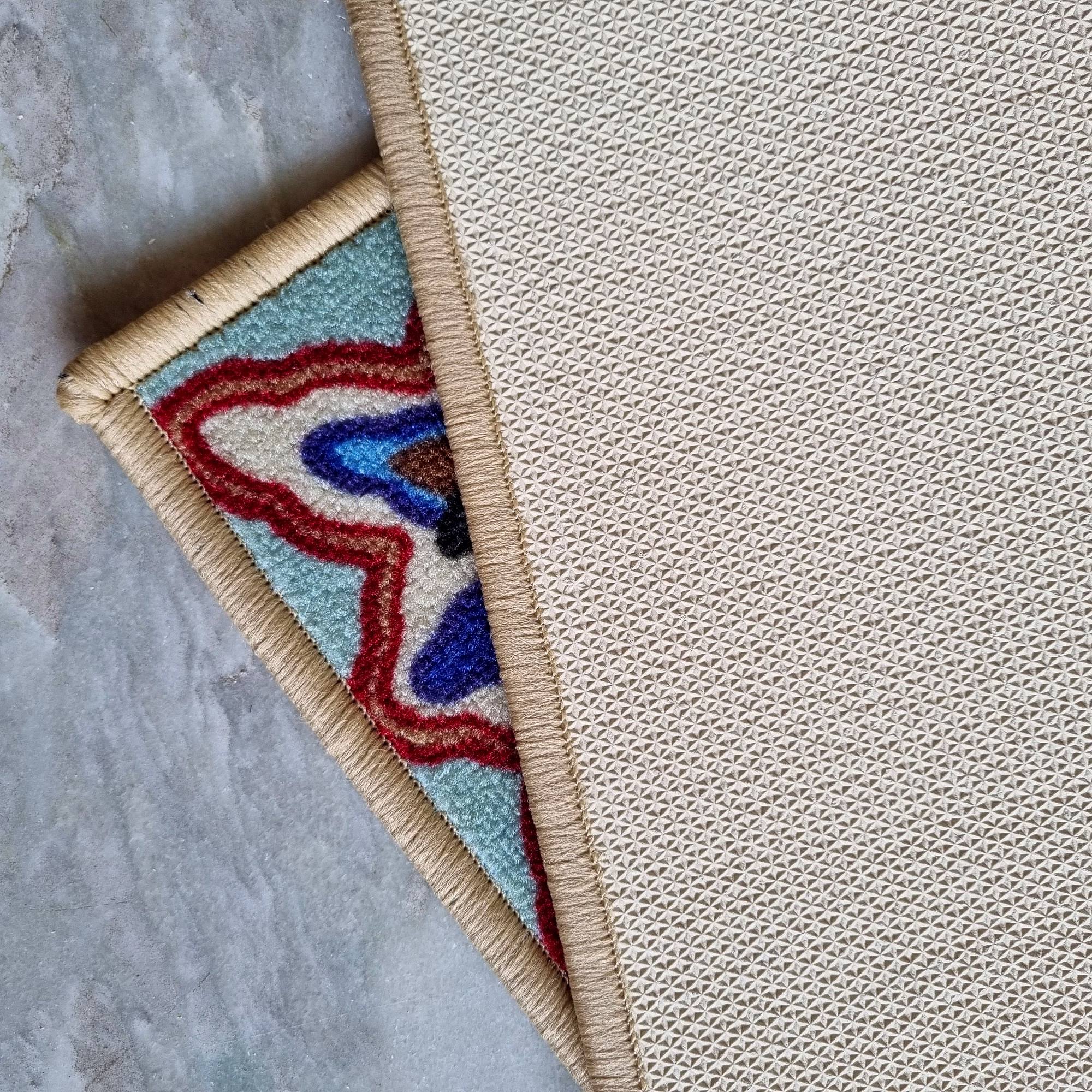 Mediterranean Tile Anti-Slip Carpet Rug (100x150cm) image 3