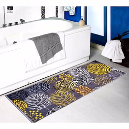 matz and more floral anti-slip runner, grey (50x120cm)