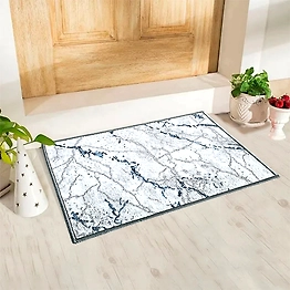 Matz and More Anti-Slip Multipurpose Floor Mat 40x60CM, Grey 3D Marble