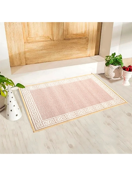 Anti-Slip Multipurpose Floor Mat 40x60CM, Beige Greek Single Line