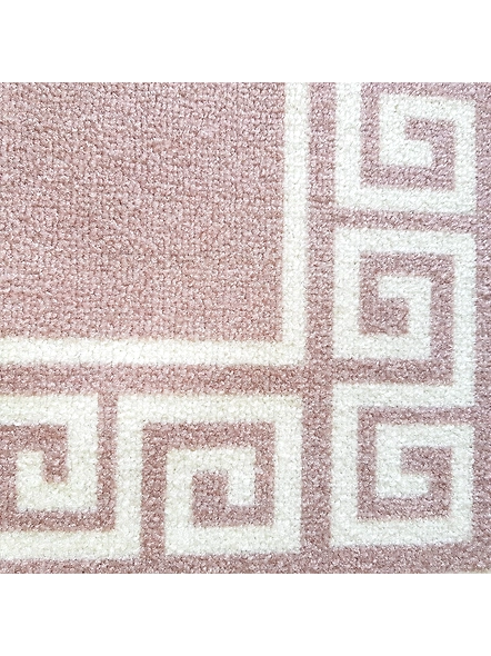 Anti-Slip Multipurpose Floor Mat 40x60CM, Beige Greek Single Line-Beige-100% Nylon Tufted Loop Pile-300