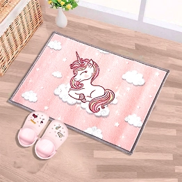 Matz and More Anti-Slip Kids Multipurpose Floor Mat 40x60CM, Pink Unicorn